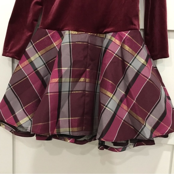 BONNIE JEAN (CHRISTMAS READY) DRESS raspberry, plaid, SPARKLE - Picture 10 of 14